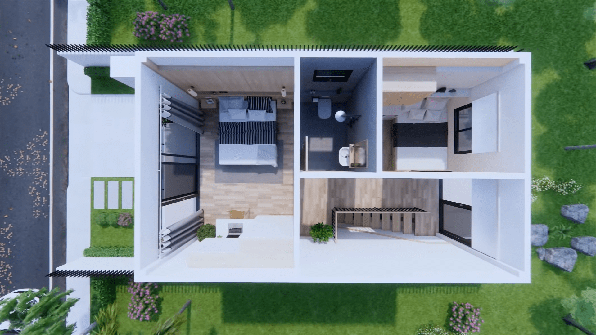 Small House Design _ Loft House _ 4m x 7m with 2Bedroom 3-53 screenshot-min